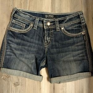 EUC Silver Bermuda Shorts